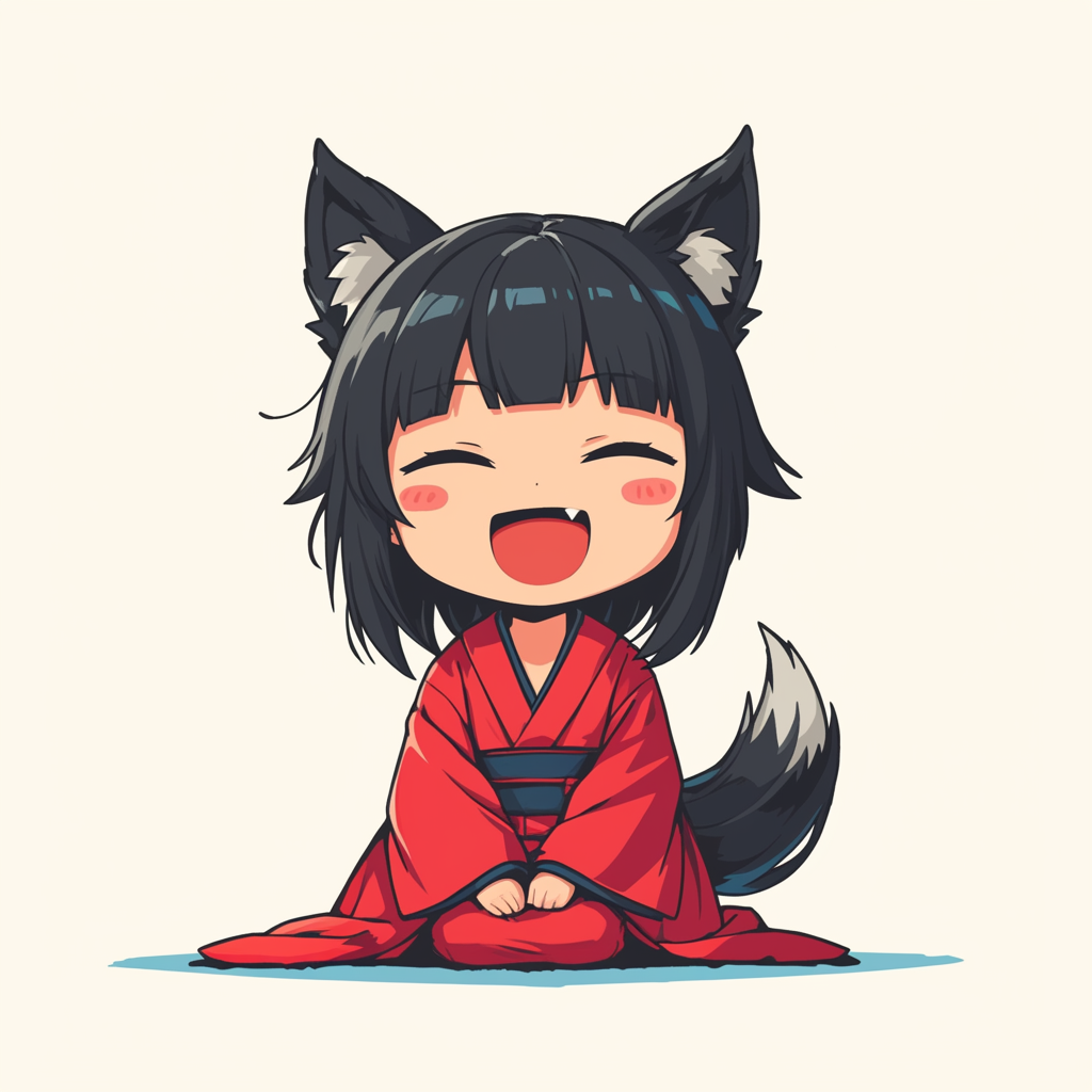 What's her name? #mangastyle #kawaii #wolf #girl #cute #japan #captionthis